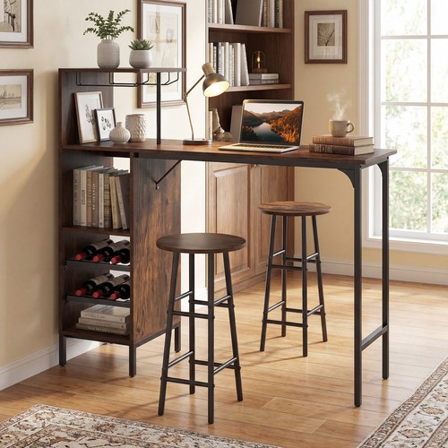 3pcs bar table and chairs - and, set